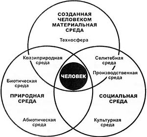 рис. 12.1 Составные части окружающей человека среды рис. 12.1 Составные части окружающей человека среды